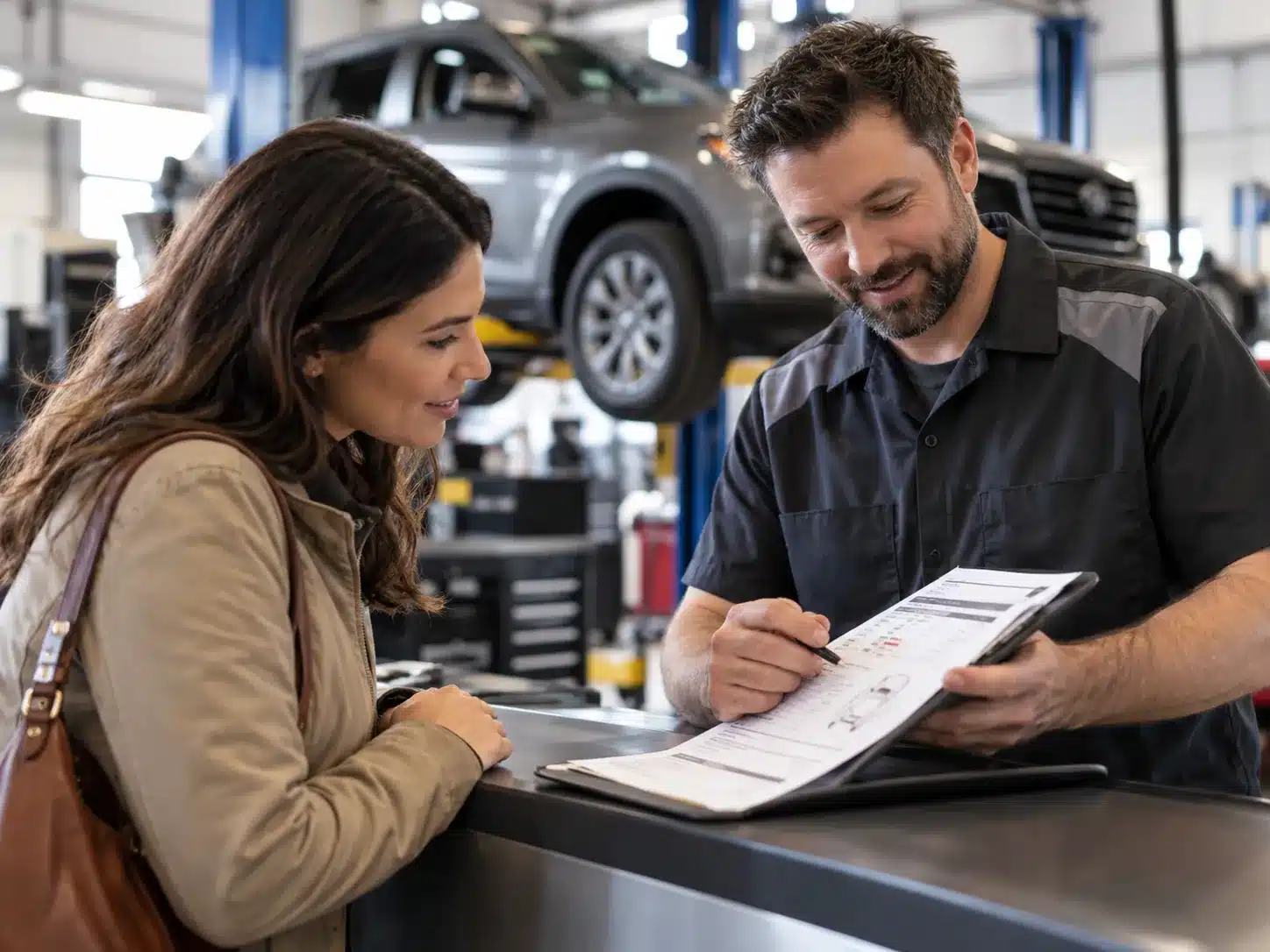 Pre-purchase inspection of a used car in Brantford